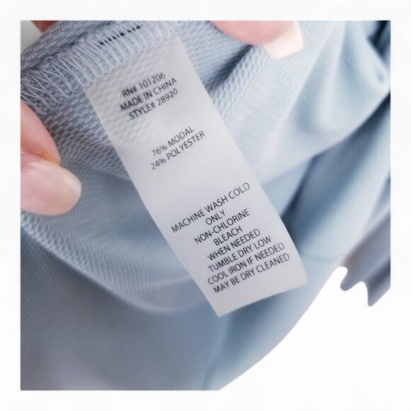 SOFT SURROUNDINGS Deep V-neck Style #28920 Modal Blend Raw Hem Tunic - Size S - Picture 5 of 5